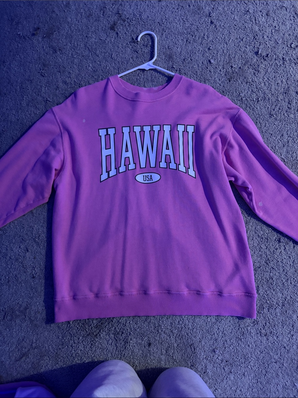 Hawaii Graphic Crewneck Sweatshirt - Pink